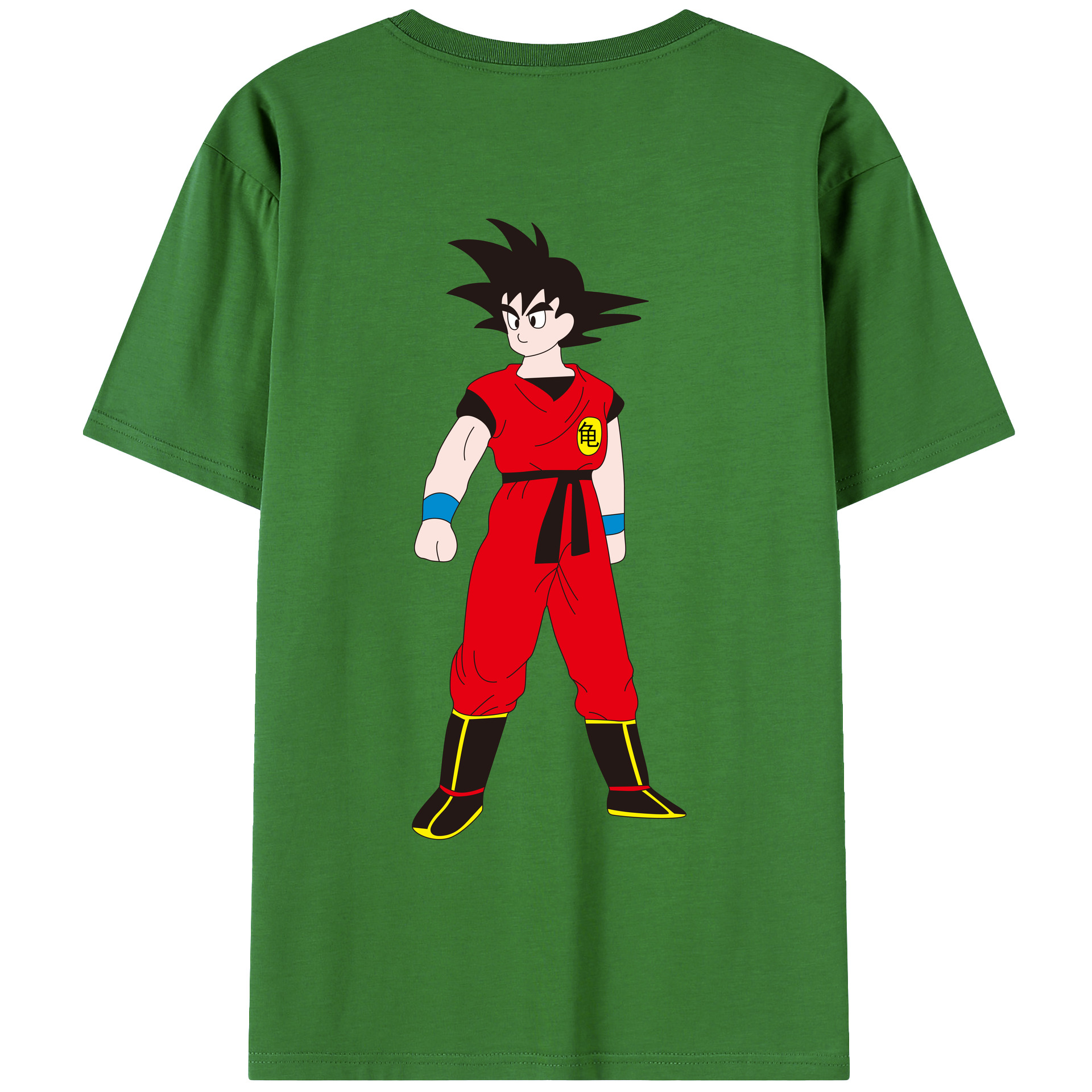 （画像用） ドラゴンボール 孫悟空（そん ごくう）Son Goku カカロット DRAGON BALL Kakarotto レディース半袖Tシャツ(バックプリント)